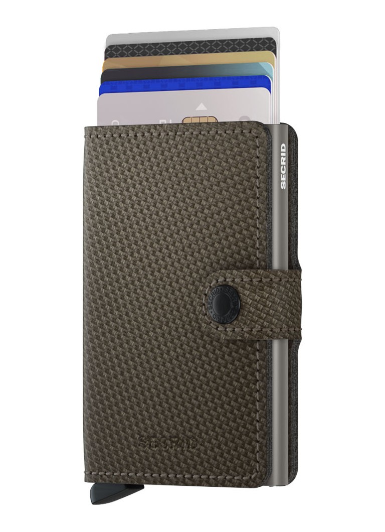 Portafoglio mini Secrid in pelle con porta carte di credito.