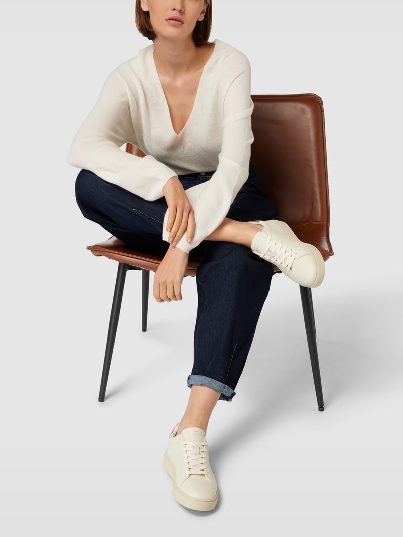 Sneaker mit Label-Detail Modell 'Julice' in beige