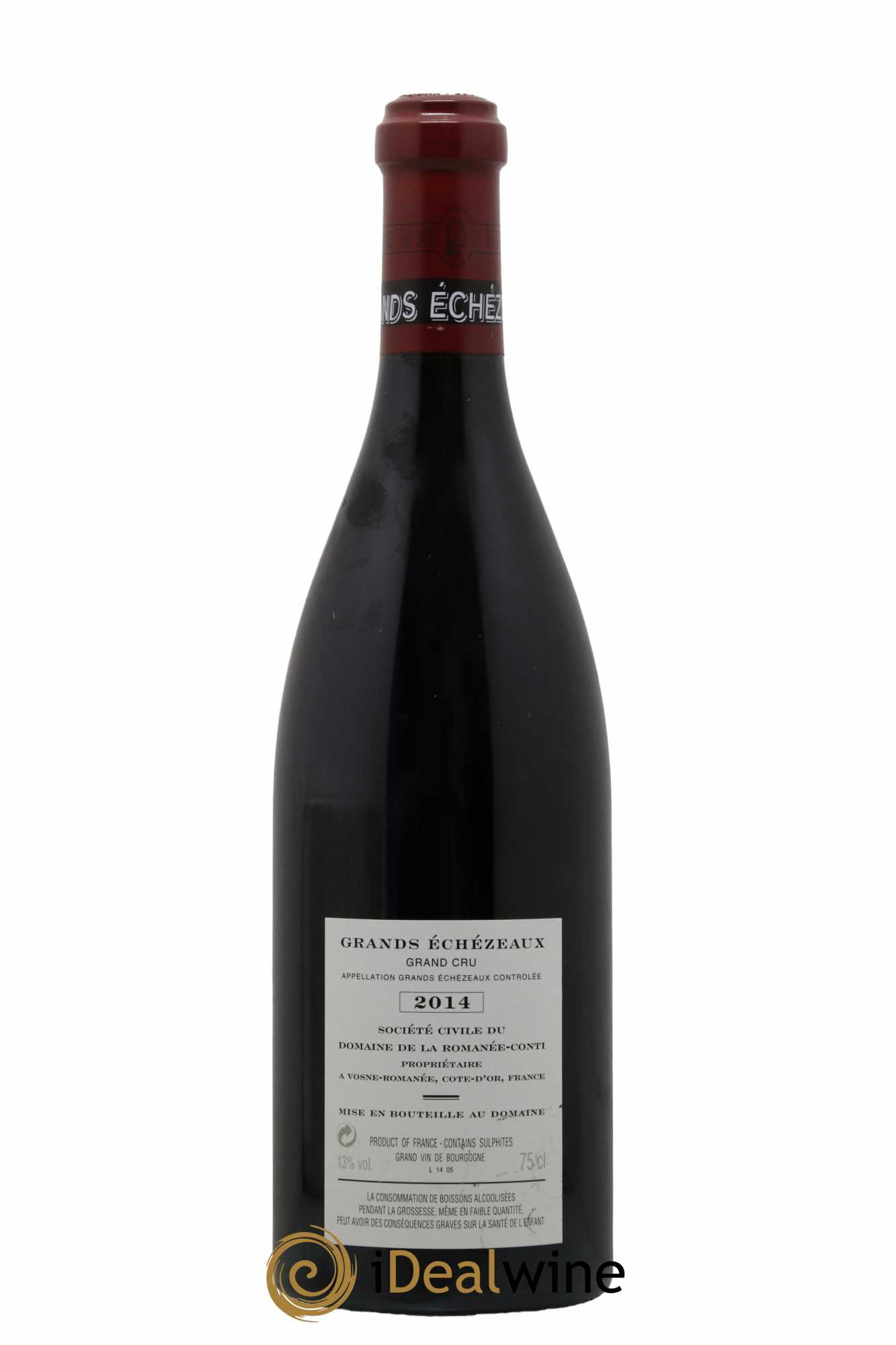 Grands-Echezeaux Grand Cru Domaine de la Romanée-Conti  2014 - Lot de 1 Bouteille