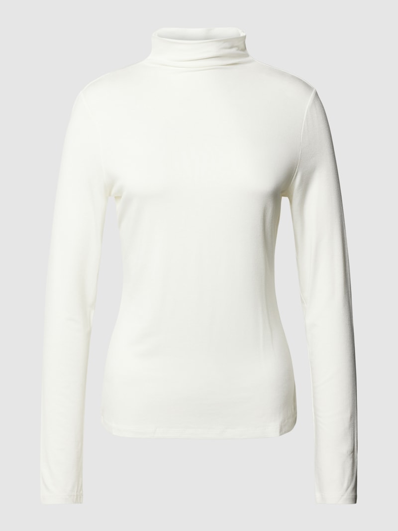 Longsleeve mit Turtleneck Modell 'Sayar' in offwhite