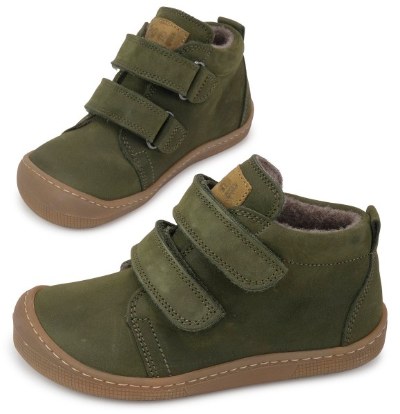 Koel bare+ ~ Kami MidCut Klettschuh Wollfleece ~ Khaki
