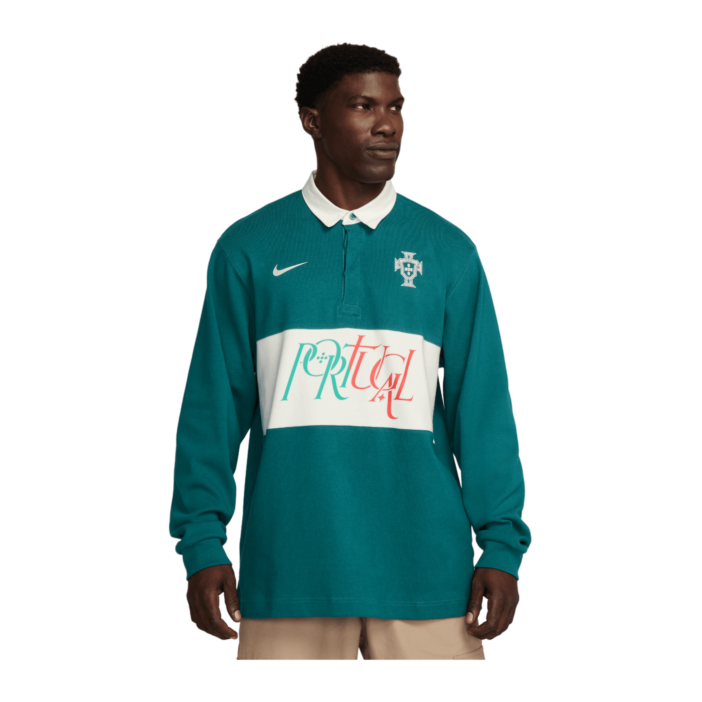 Nike Frankreich Rugby Top EM 2024 Grün F381