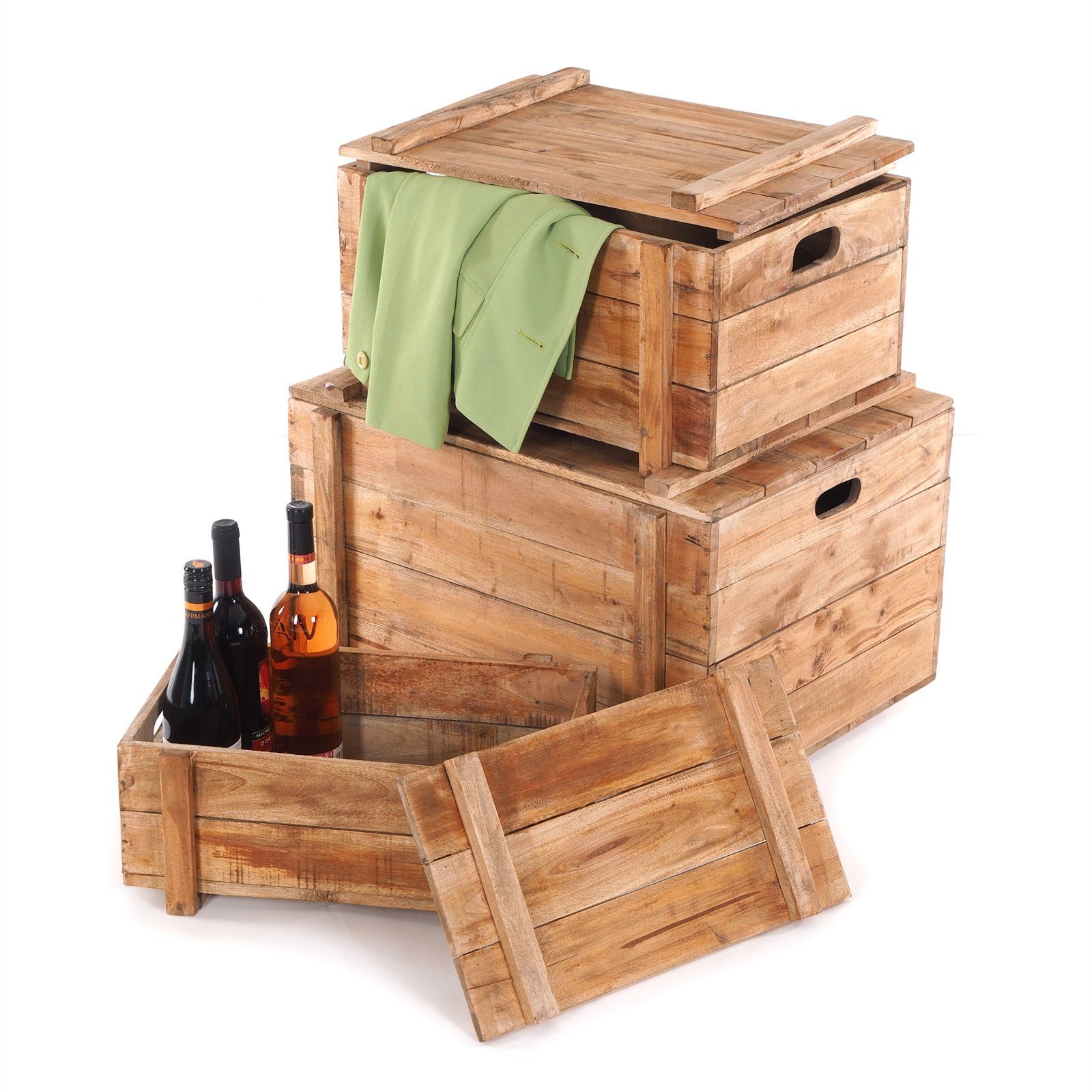 DESIGN DELIGHTS Truhe 3ER TRUHENSET 