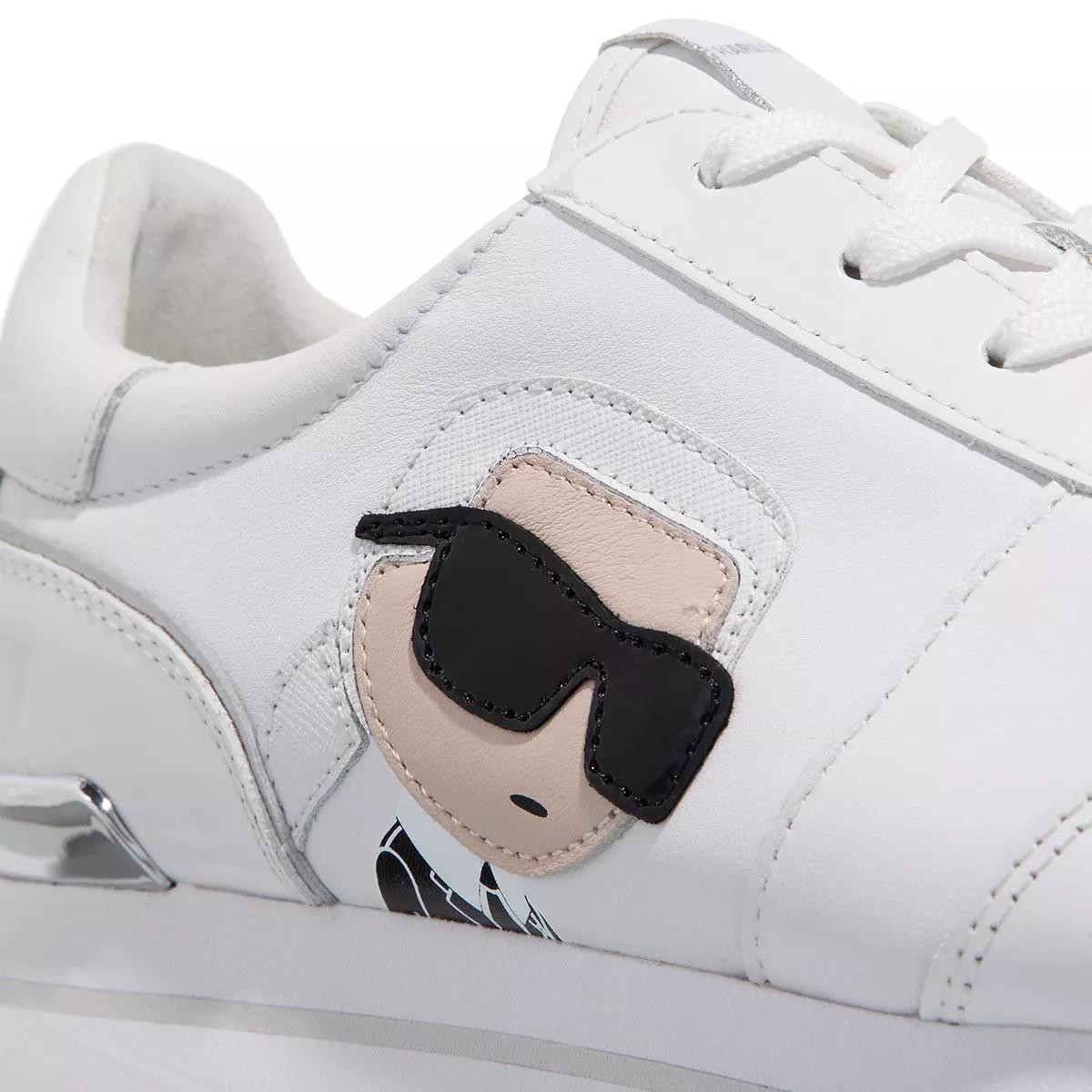 LAGERFELD Freizeit Schnürer weiss Low-Top Sneaker