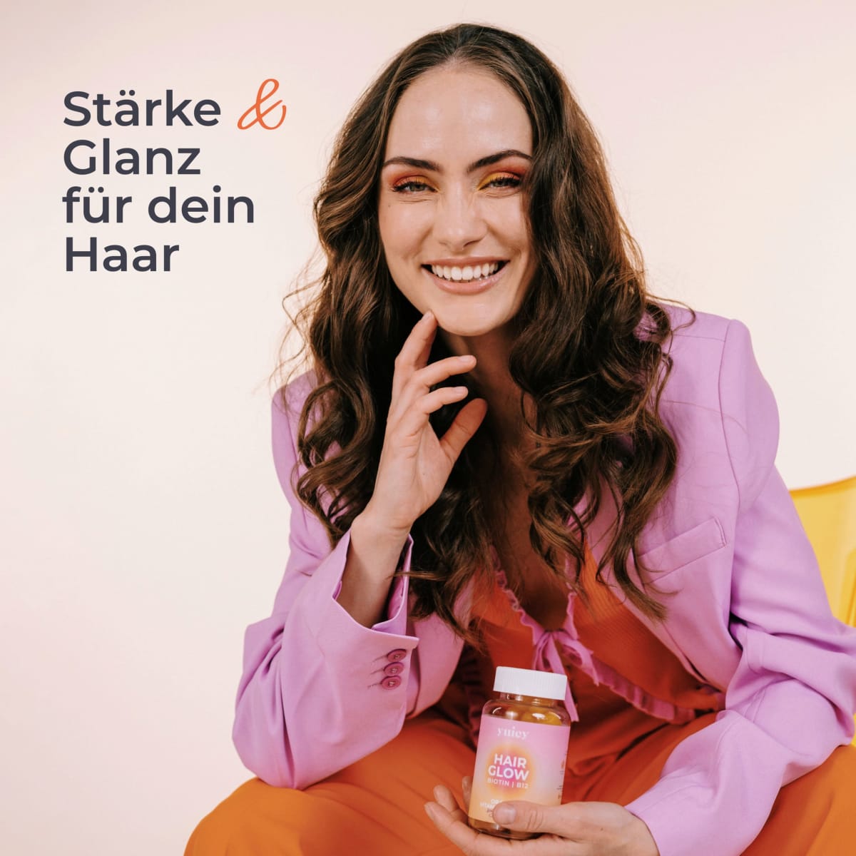 Haarvitamine Hair Glow Biotin Gummies (60 Stück), 210 g