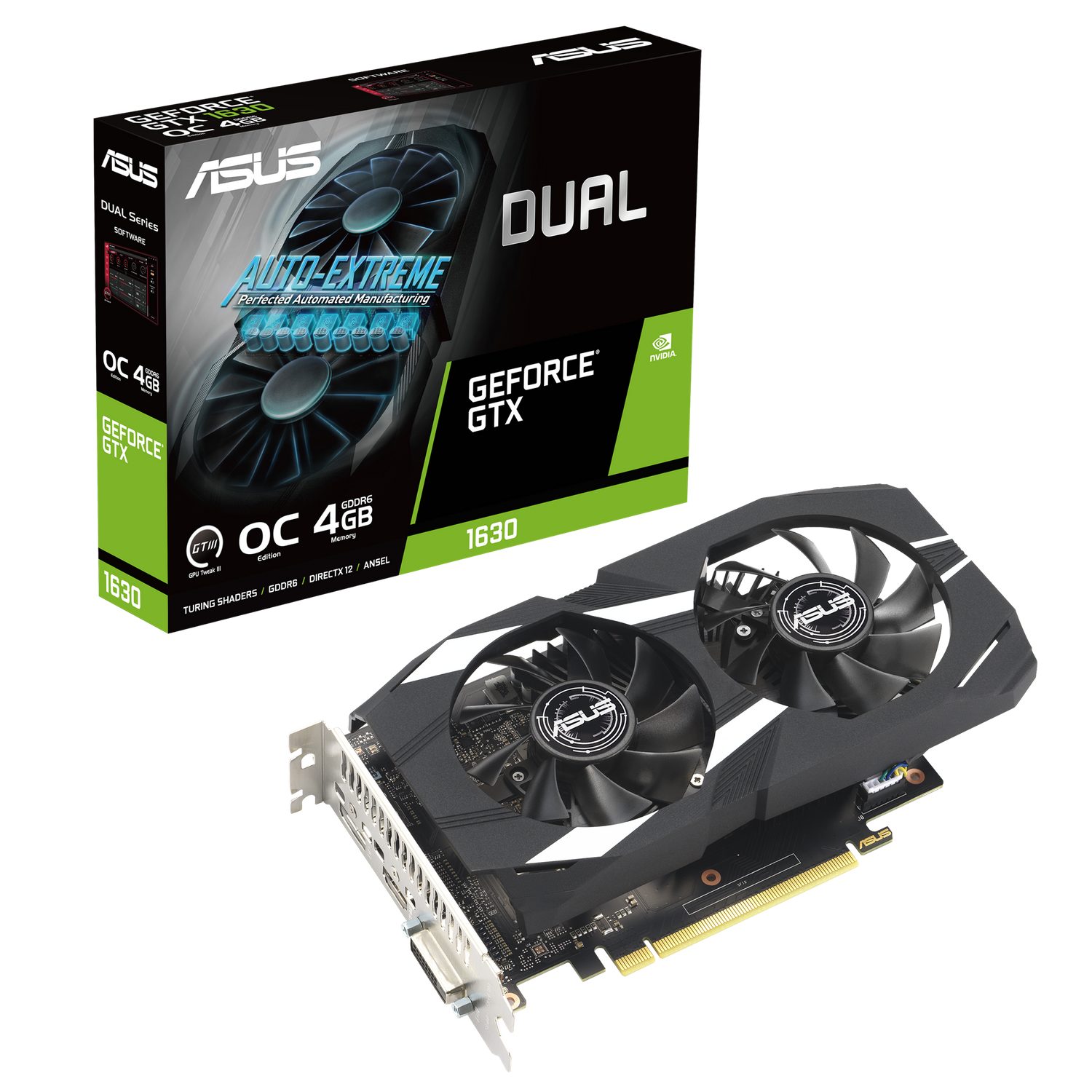 Asus Dual GeForce GTX 1630 OC Grafikkarte