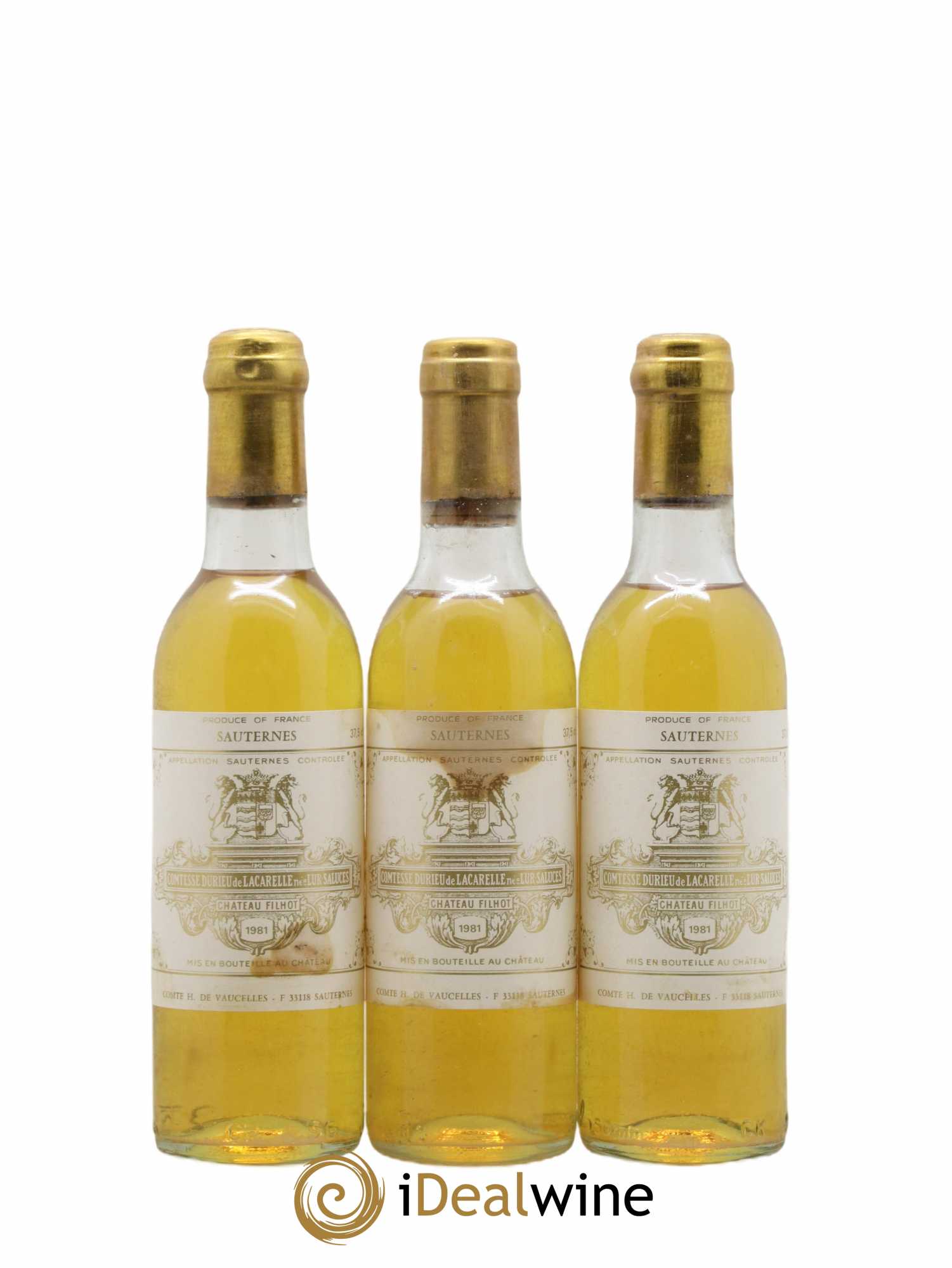 Château Filhot 2ème Grand Cru Classé  1981 - Lot de 12 Demi-bouteilles