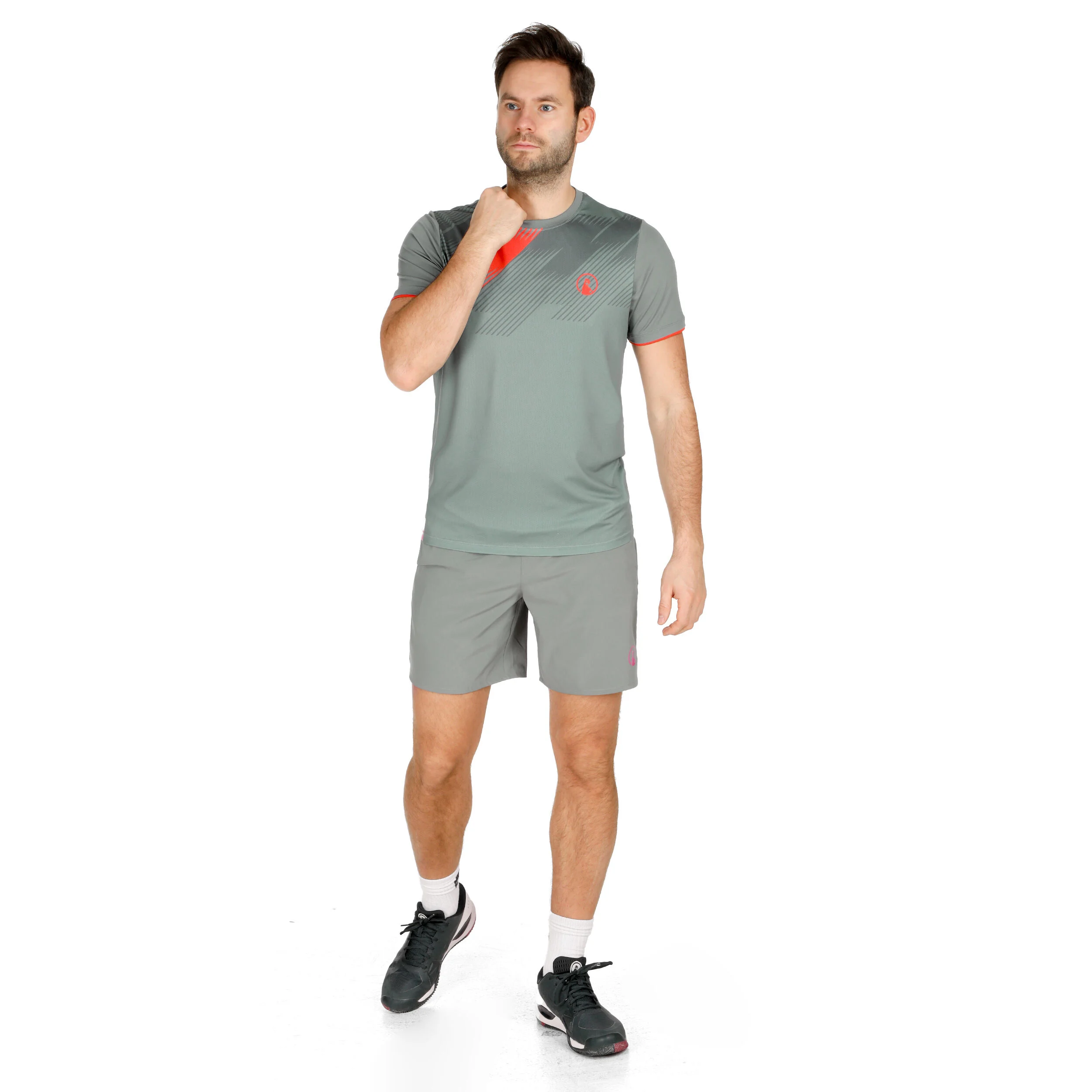 Receiver T-Shirt Herren - Salbei, Rot