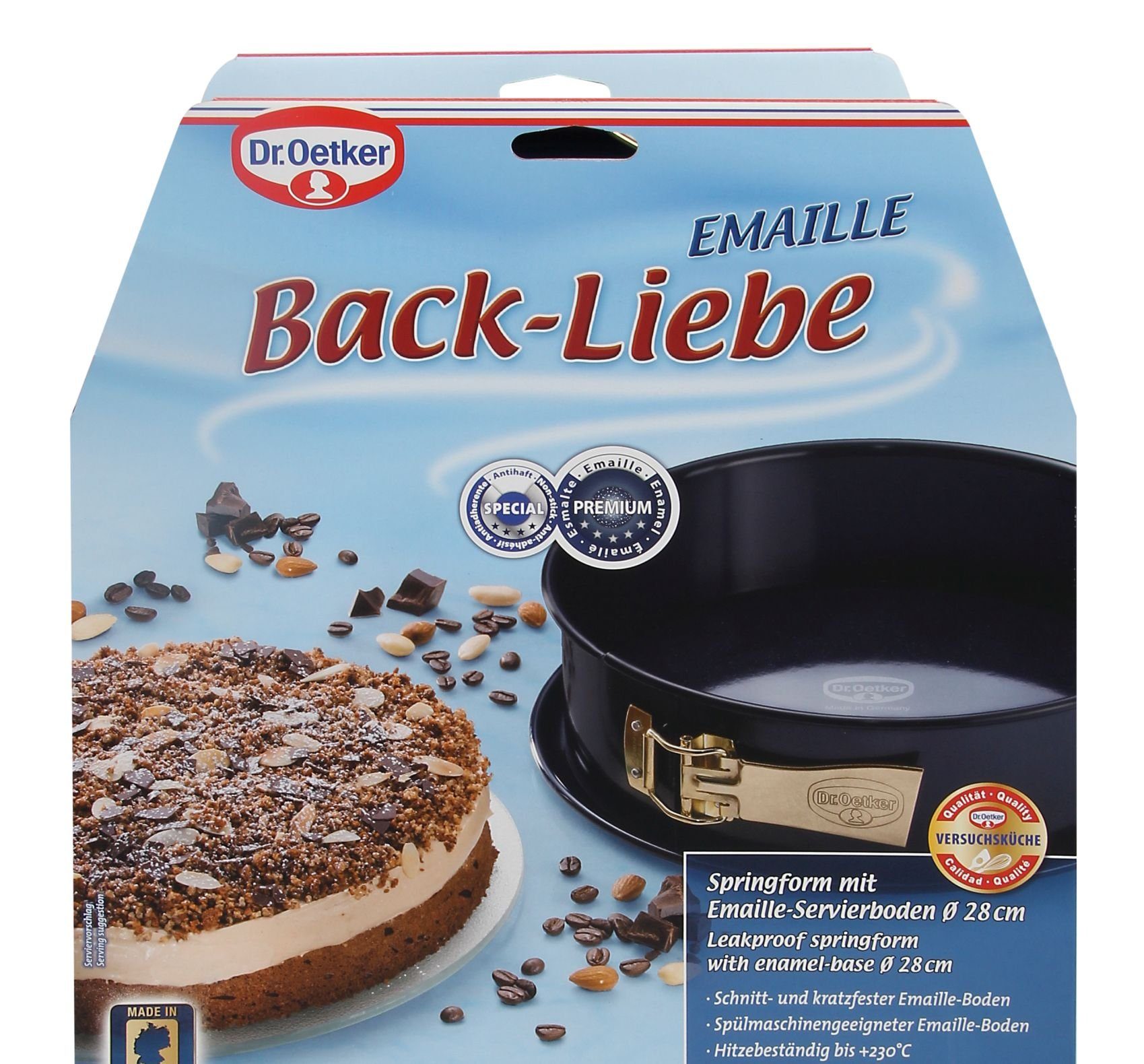 Dr. Oetker Springform Dr. Oetker - Emaille Back-Liebe Springform 28cm (1101) Rund- Kuchen-