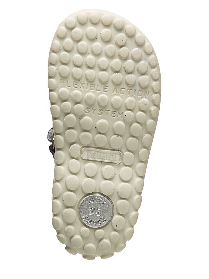 Primigi Leder-Halbsandalen in Dunkelblau/ Silber günstig kaufen 24