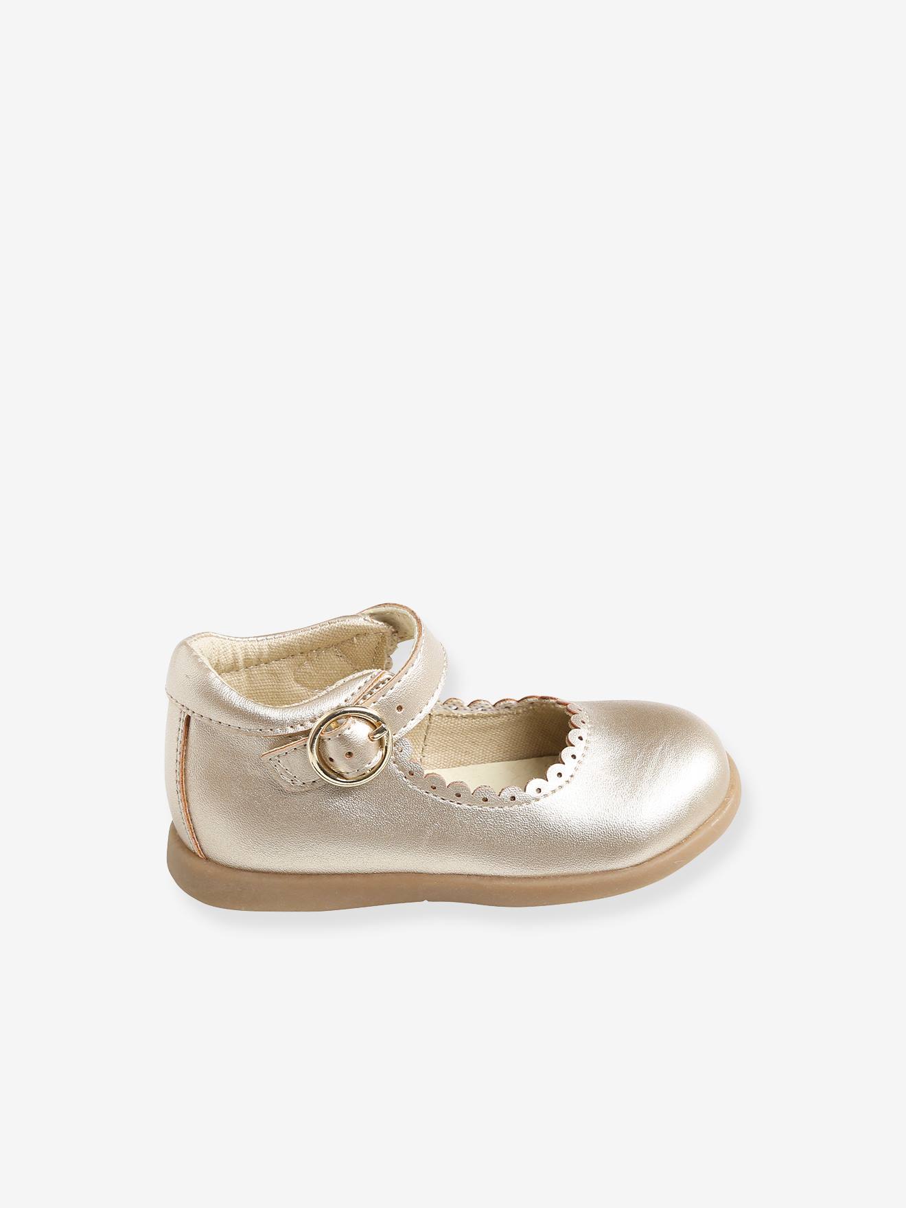 Babies festonnées bébé fille gold