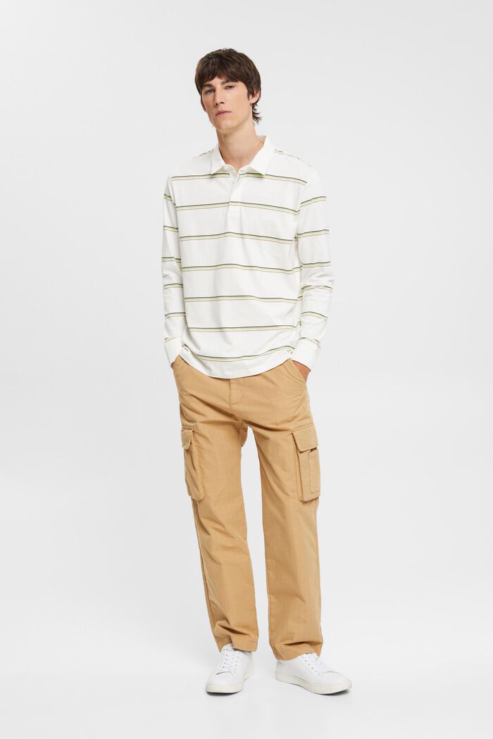 Gestreiftes Polo-Longsleeve