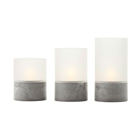 LED-Kerzen-Tischleuchte Bougie, 3er-Set