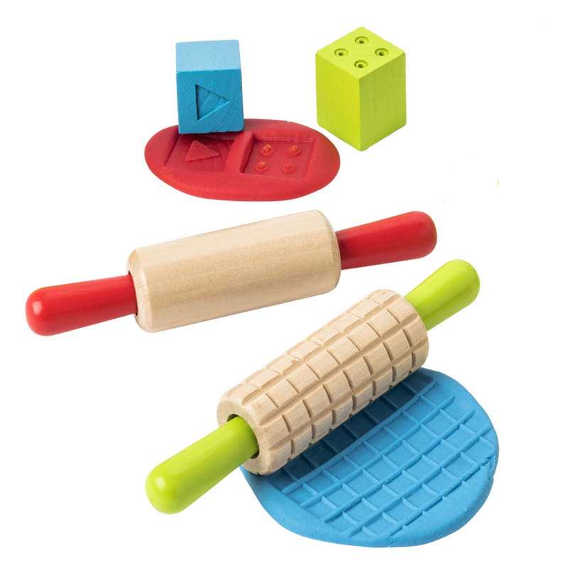 Coffret de pâte à modeler accessoires en bois Oxybul