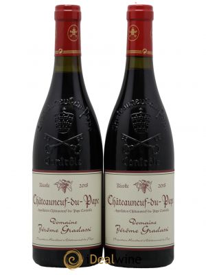 Châteauneuf-du-Pape Jérôme Gradassi  2018 - Lot de 2 Bouteilles