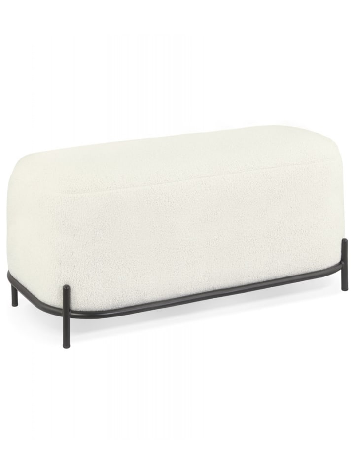 KADIMA DESIGN Sitzbank Beige Stoff mit Metallbeinen | Modern Elegant günstig kaufen onesize