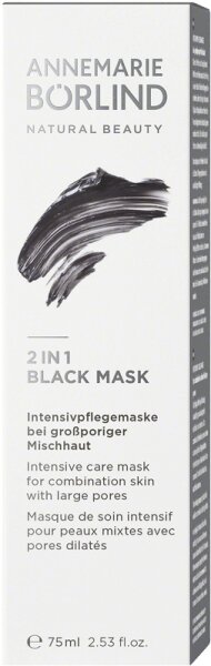 ANNEMARIE BÖRLIND 2 IN 1 BLACK MASK Gesichtsmaske