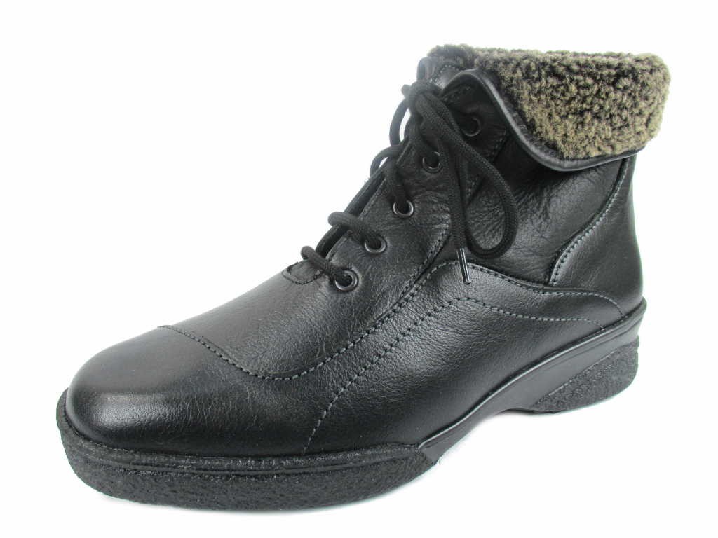 SOLIDUS Schnür-Stiefeletten schwarz Hedda