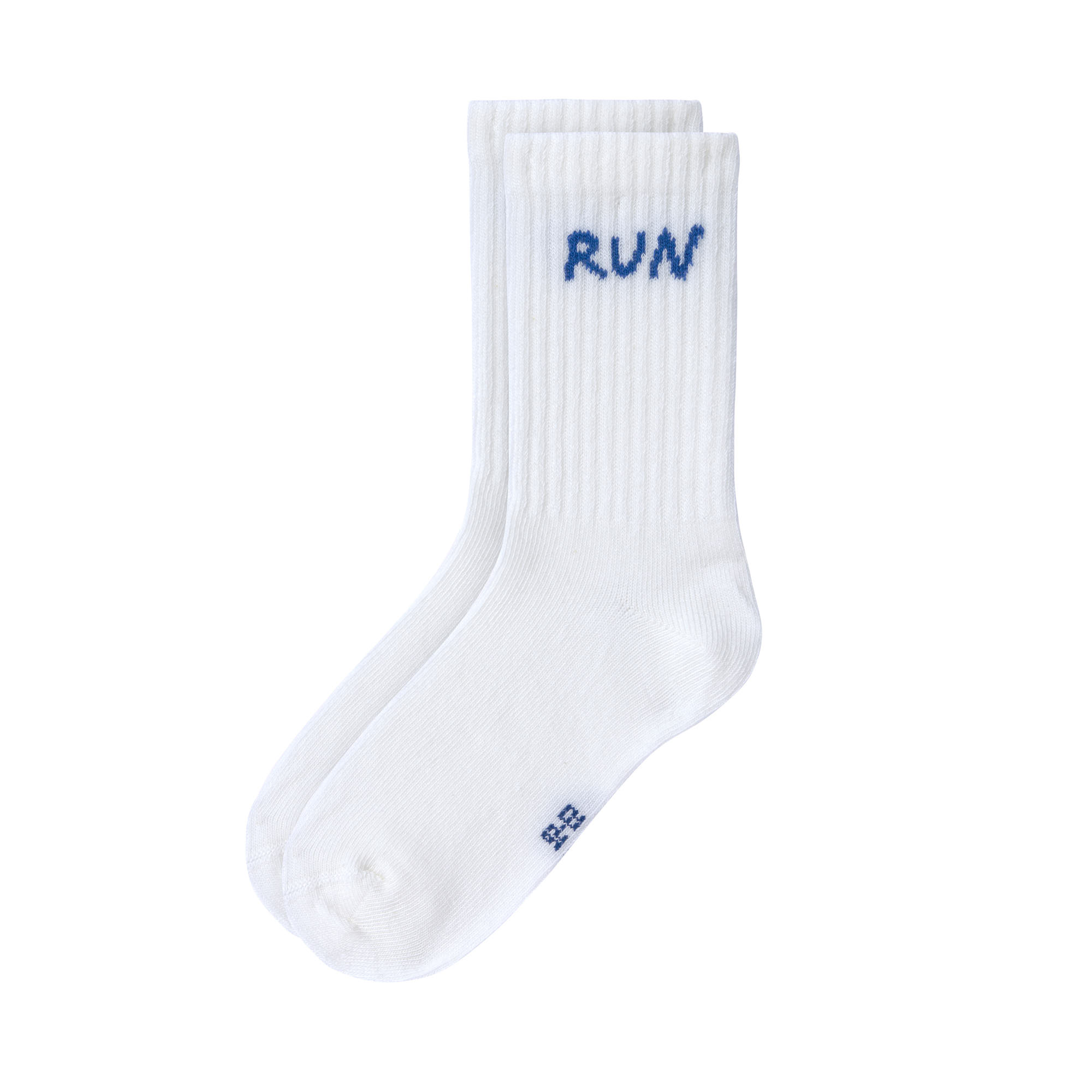 Tennissocken Kinder 3er-Set - Little Gang, Run Weiß