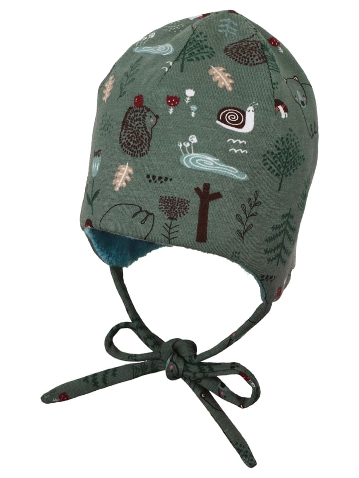 Sterntaler Beanie Waldtiere in dunkles grün günstig kaufen