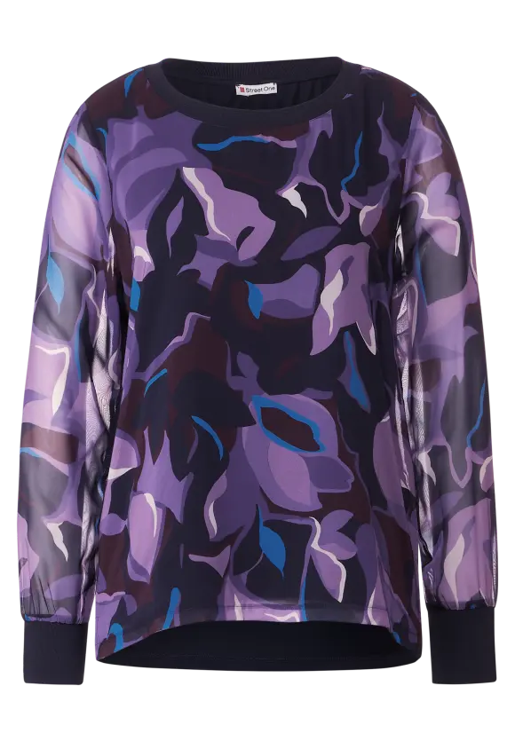 Street One Materialmix Shirt mit Print