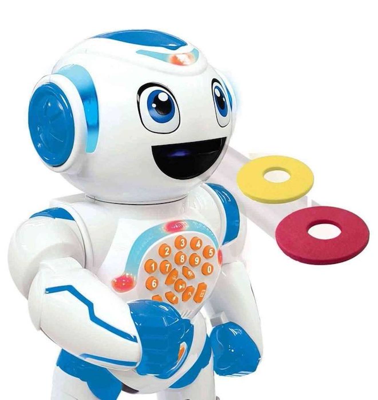 POWERMAN® STAR Robot Interactif pour Jouer et Apprendre avec contrôle gestuel et télécommande (Français) blanc