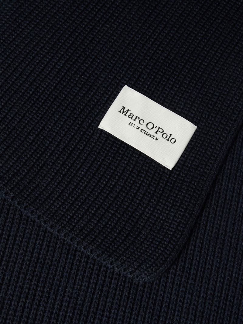 Schal mit Label-Detail in marineblau