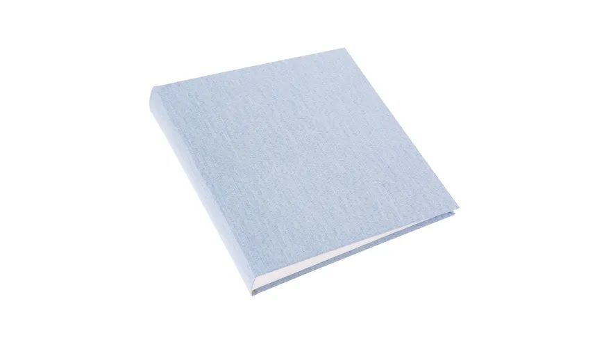 goldbuch Fotoalbum aus recyceltem Ozean-Plastik in blau, 24x25 cm mit 60 weißen Seiten blau