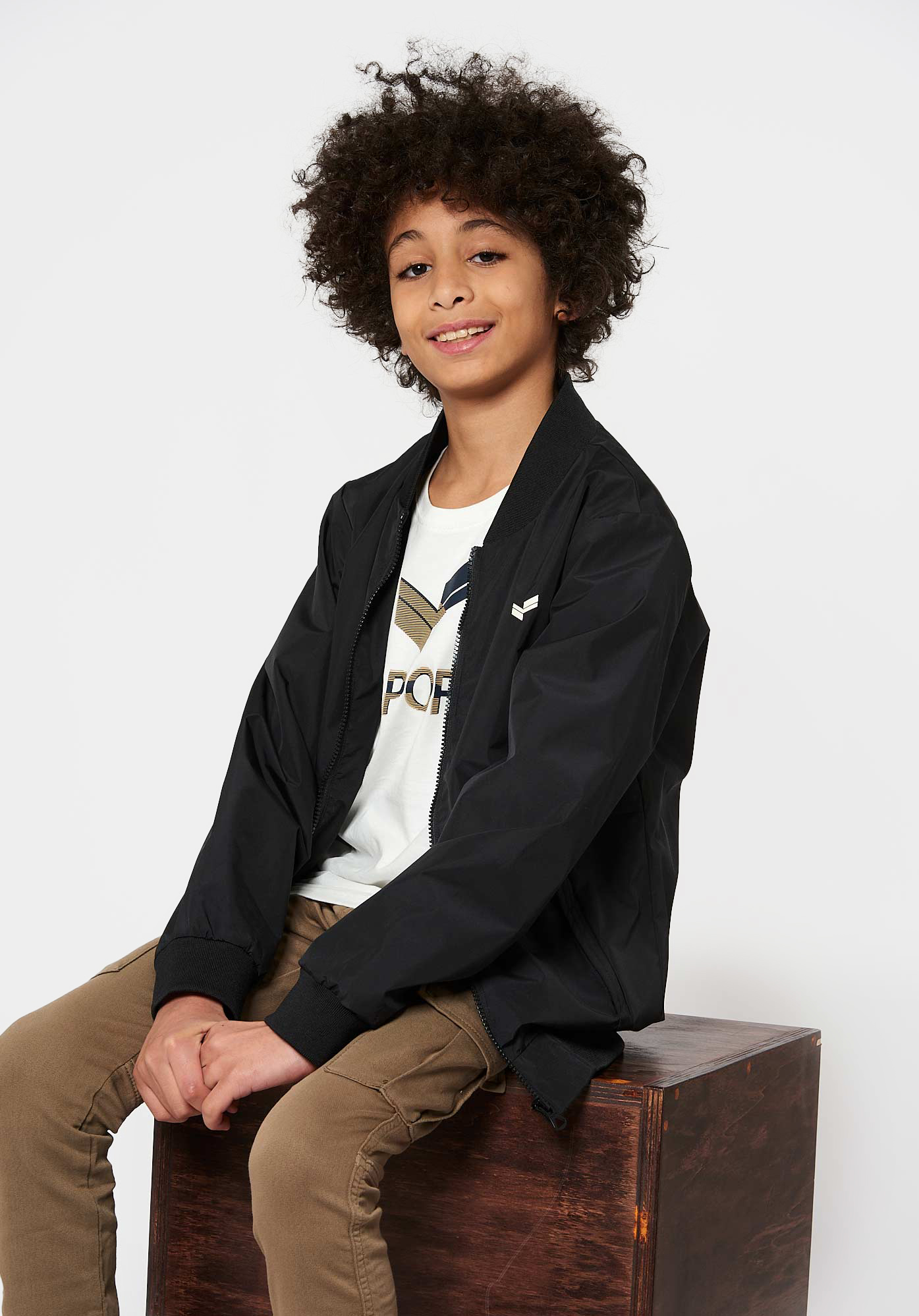PARKS  Blouson noir Garçon