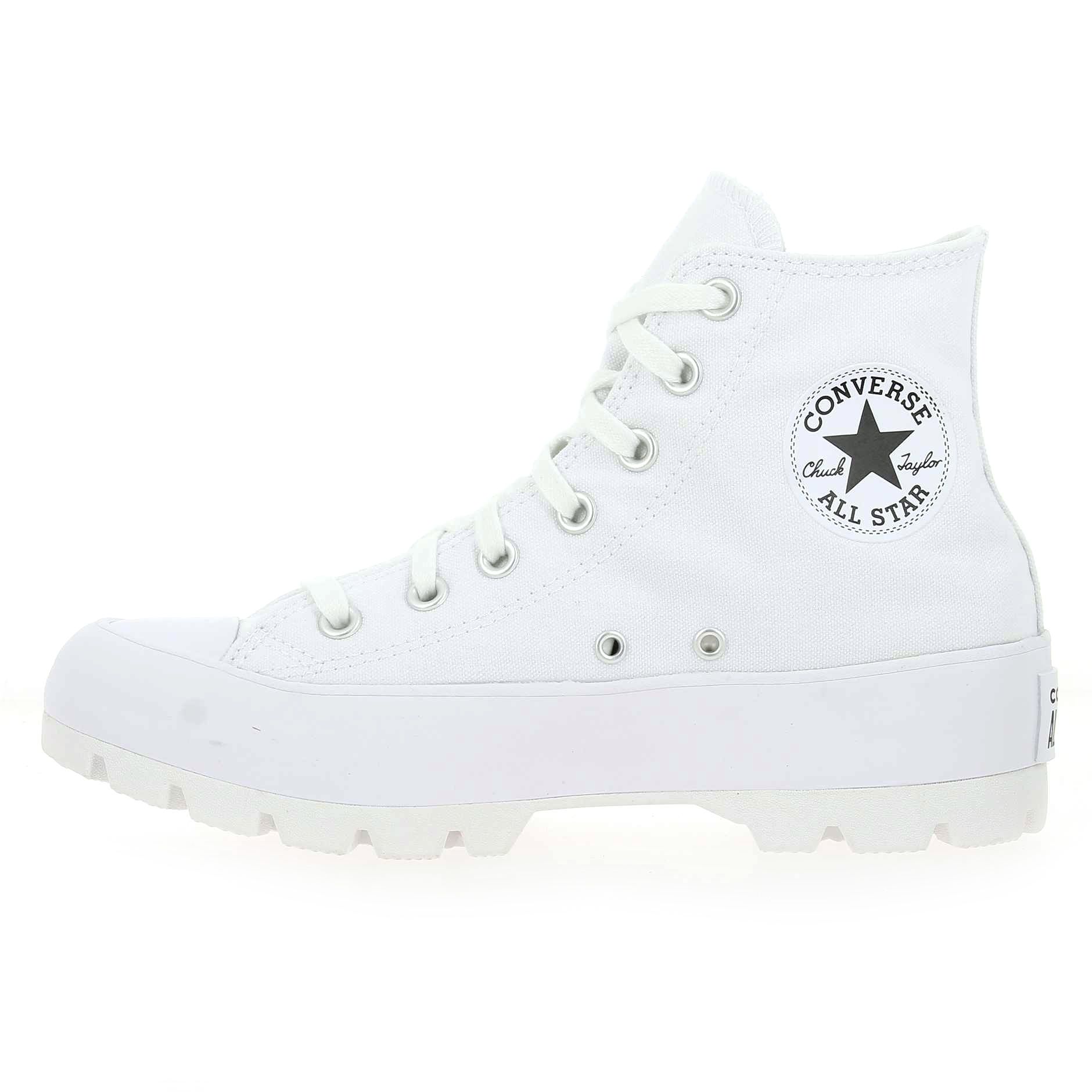 Converse  CHUCK TAYLOR ALL STAR LUGGED HI - Blanc