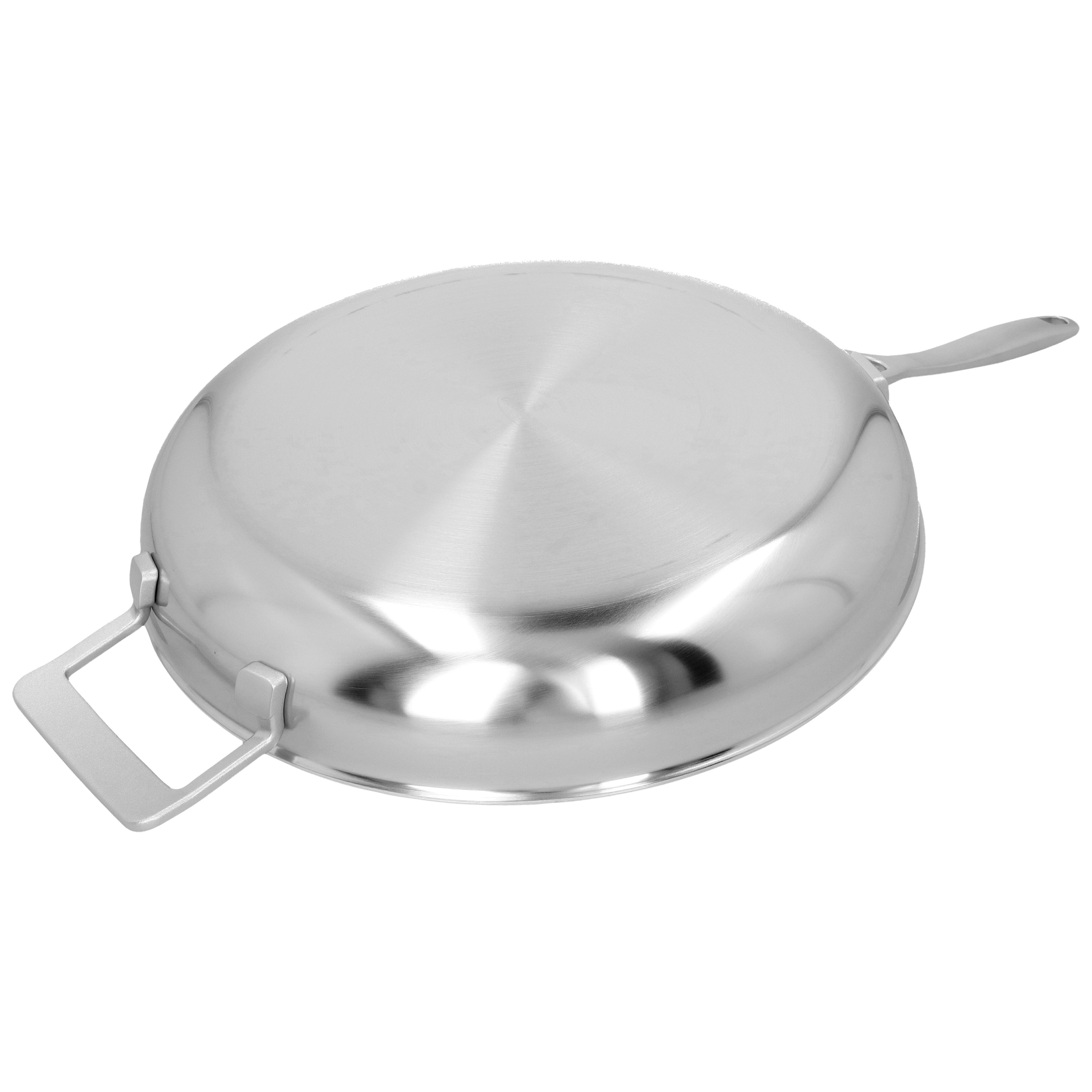 Bratpfanne 32 cm, 18/10 Edelstahl, Silber