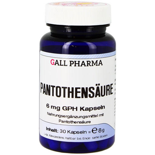 PANTOTHENSÄURE 6 mg GPH Kapseln  30 St  Kapseln