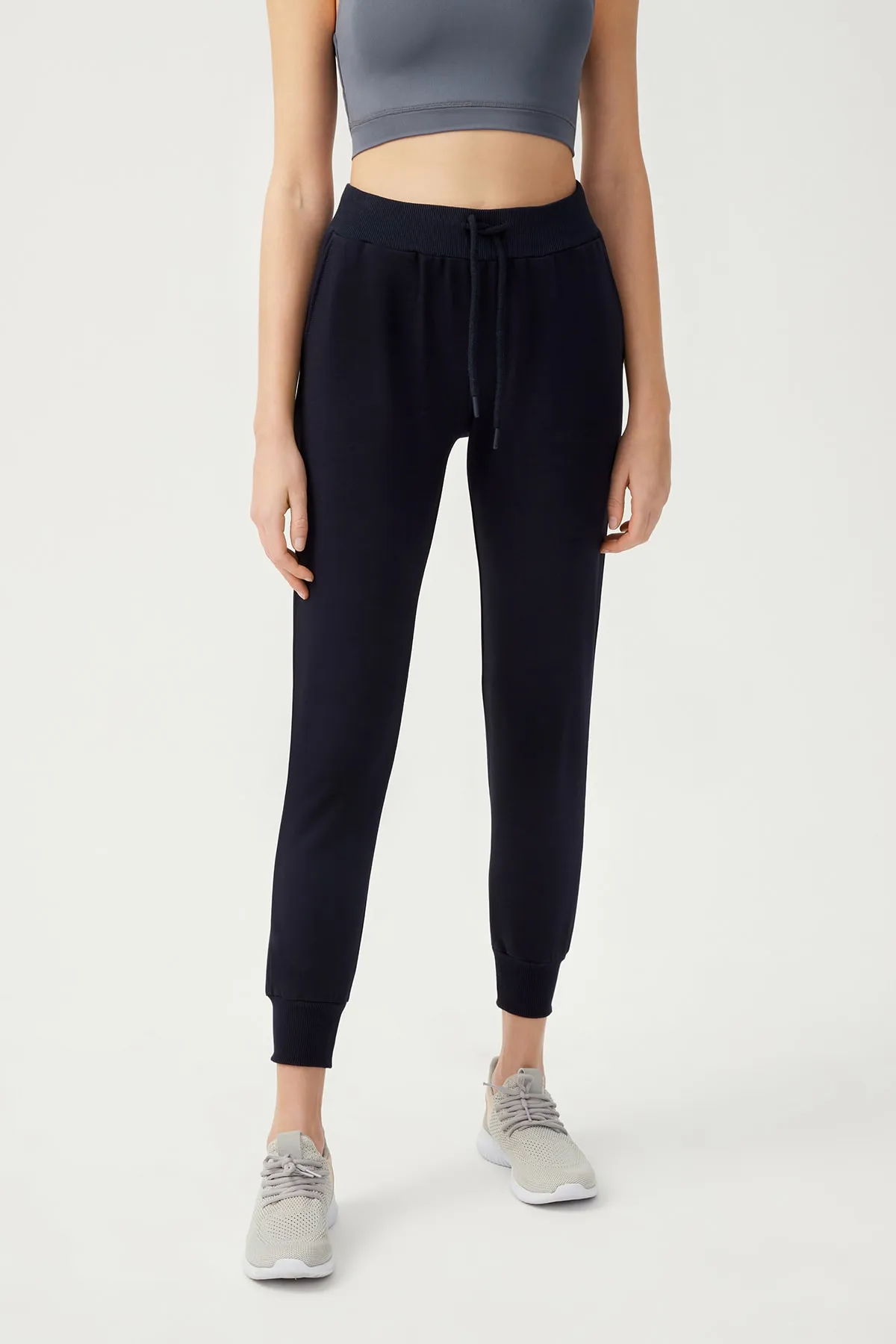 LOS OJOS  Marineblaue Jogger-Jogginghose für Damen