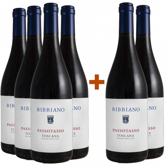 4+2 Paket Passotasso Rosso Toscana IGP BIO - Tenuta di Bibbiano