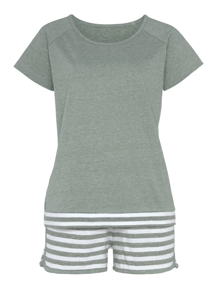 VIVANCE DREAMS Shorty in khaki geringelt günstig kaufen