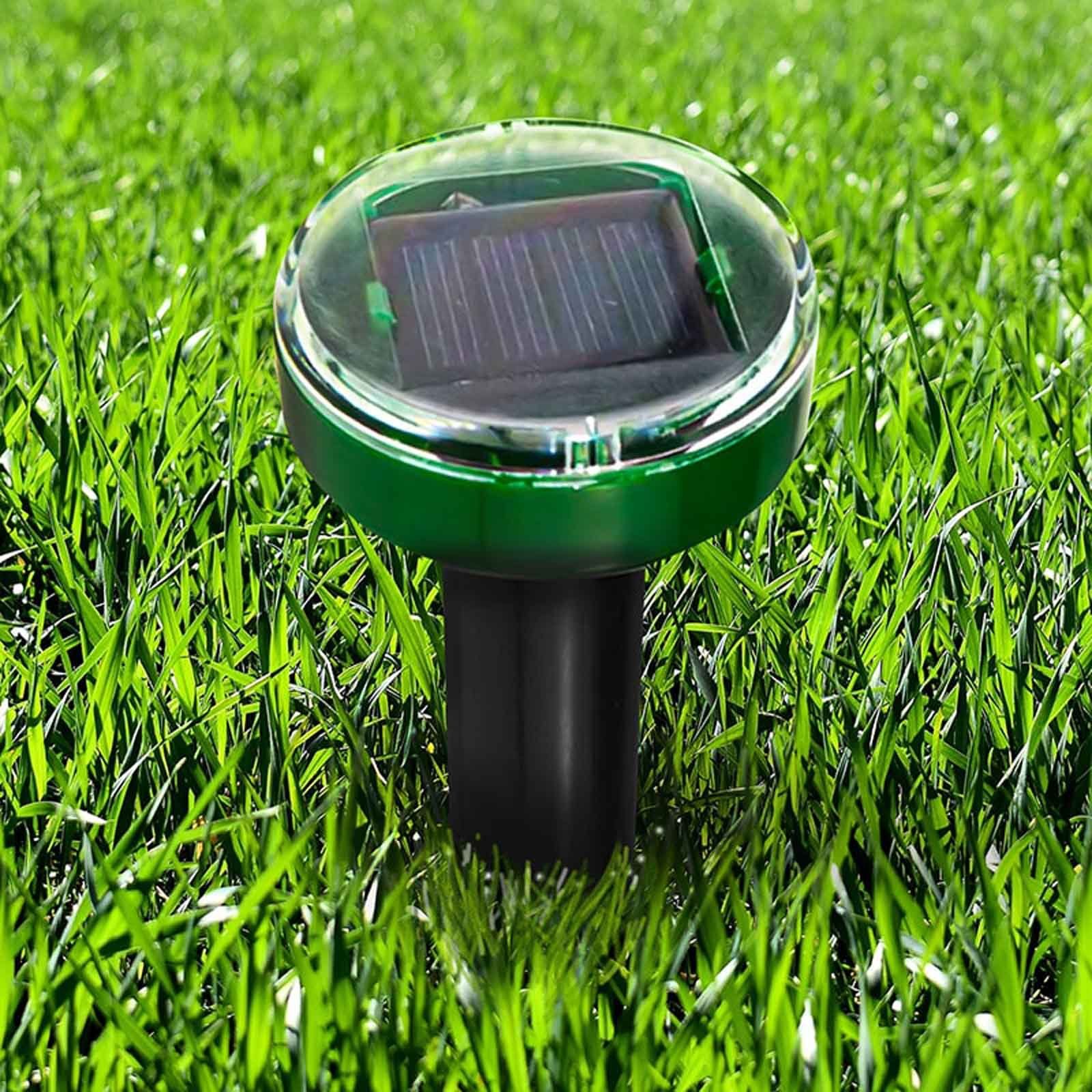 HAC24 Ultraschall-Tierabwehr Maulwurfschreck Wühlmausschreck Maulwurfabwehr Maulwurfvertreiber, 1-tlg., Ultraschall, Solar