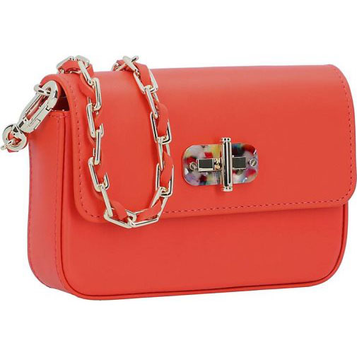 TOMMY HILFIGER Hero Turnlock Mini Bag Schultertasche Leder 16 cm