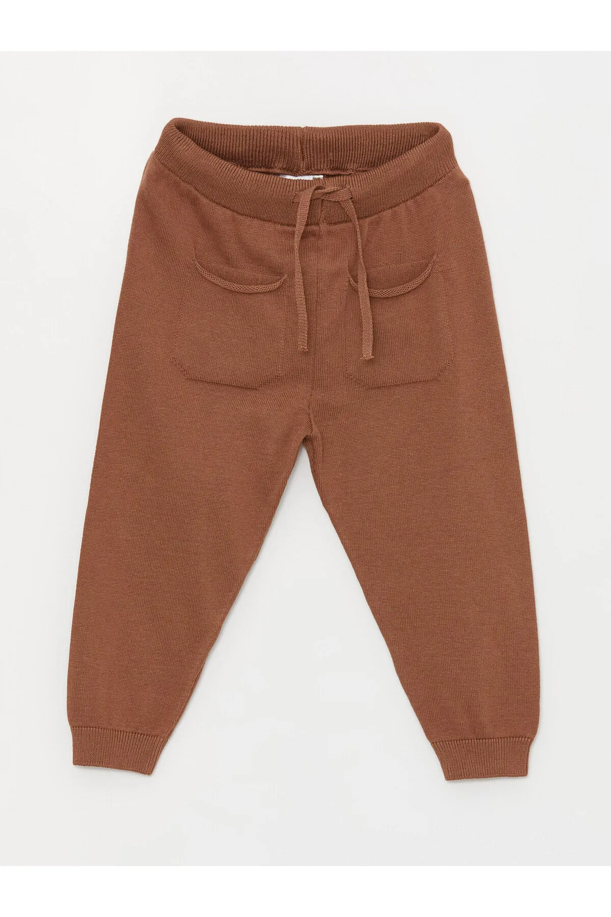LC Waikiki  2-teiliges Set aus gestrickter Hose und Pullover mit Rundhalsausschnitt und langen Ärmeln für Babys