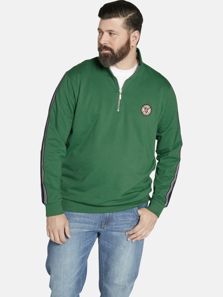Charles Colby Sweatshirt EARL TIARNAN in dunkelgrün günstig kaufen