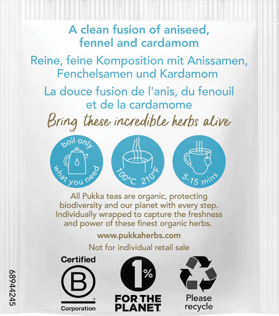 Kräutertee \Feel New\ mit Anis, Fenchel, Kardamom (20 Beutel), 40 g