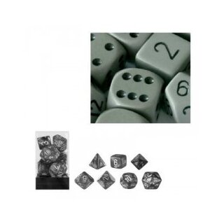 Dark Grey-Black 7-Würfel Set (undurchsichtig)