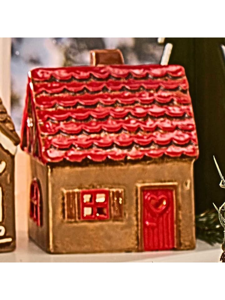 IB Laursen Lichthaus STILLENAT Rotes Dach und Rote Tür mit Herz 14 cm günstig kaufen onesize