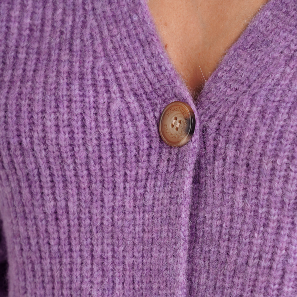 Damen Strickjacke mit V-Ausschnitt