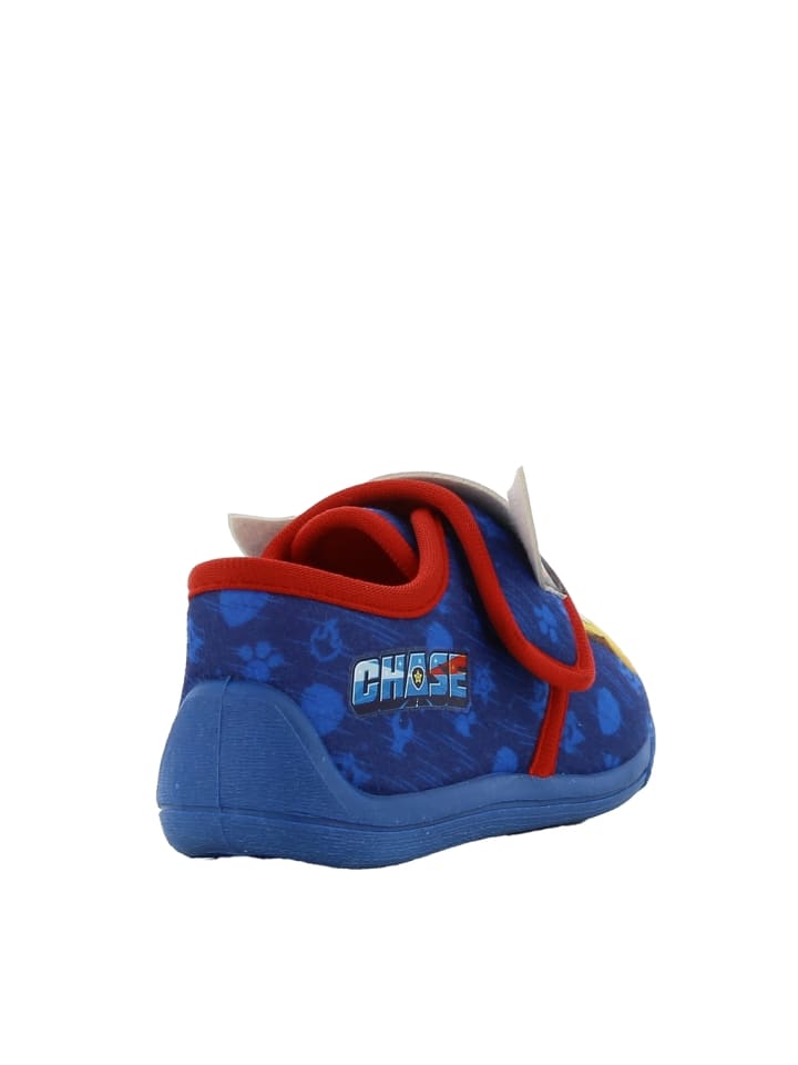 Paw Patrol Hausschuhe mit Paw Patrol Chase Motiv, in Blau, Klettverschluss günstig kaufen