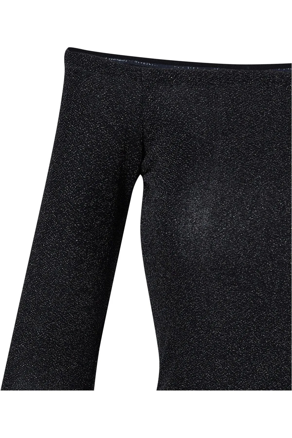 Urban Classics  Damen Schulterfreies Langarm-Glitzerkleid für Damen