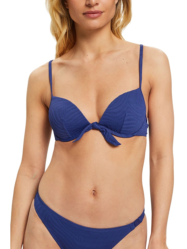 ESPRIT Bikini-Oberteil in Dunkelblau günstig kaufen