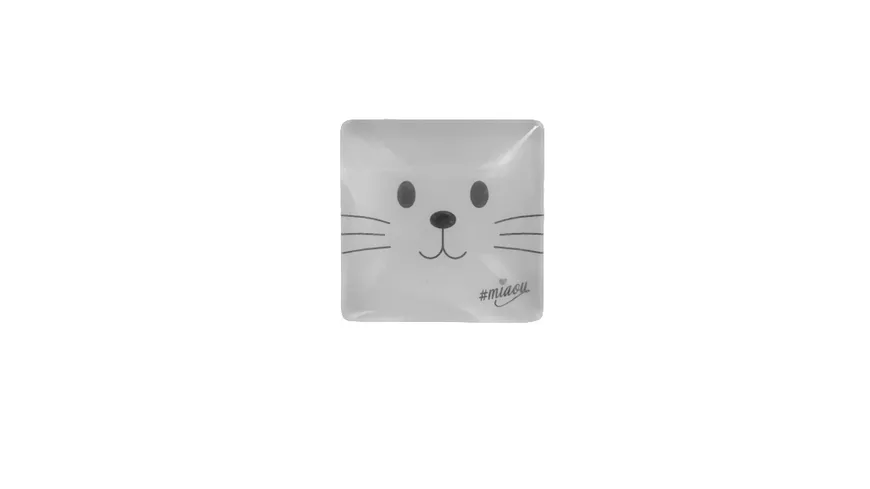 MIAOU Katze Magnet schwarz weiss