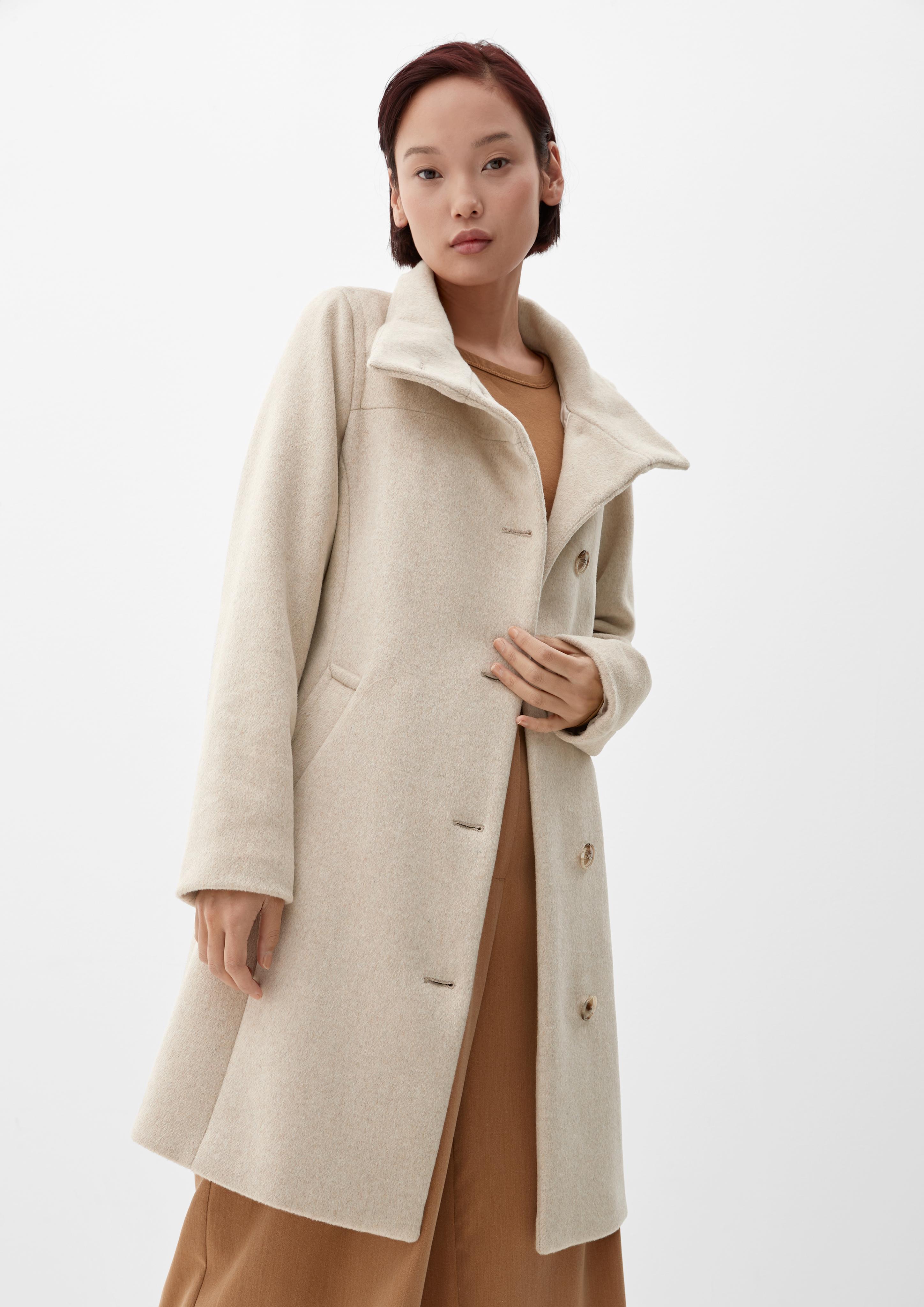 Wollmixmantel in klassischem Look  2116948-81W8