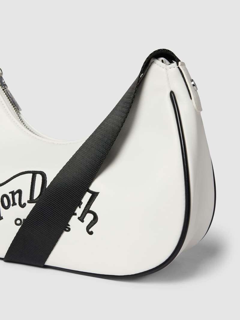 Handtasche mit Label-Stitching Modell 'AMY' in weiß