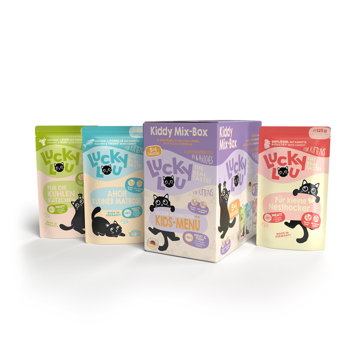 Lucky Lou Lifestage Kitten Multipack 5+1 6x125g